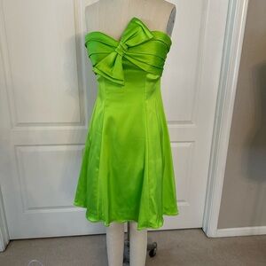 Mary L. Neon Green Cocktail Dress